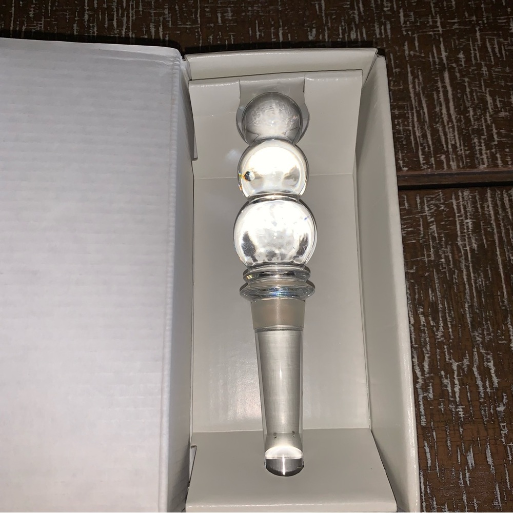 NEW Spiegelau Germany Crystal Wine Bottle Stopper